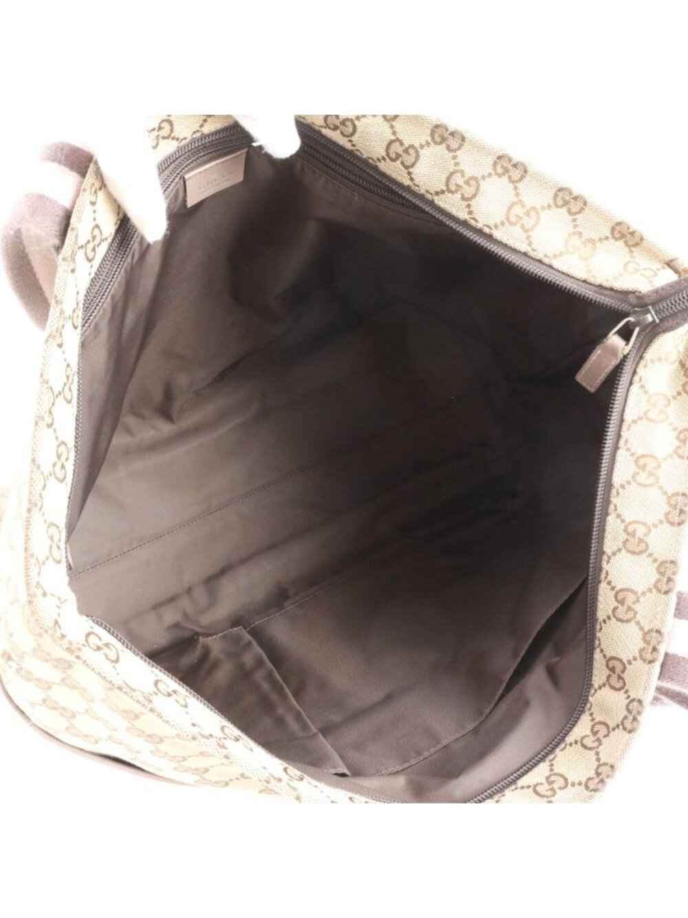 ★SOLD★ Gucci GG Canvas Leather Tote Shoulder Hand Ebm - Picture 7 of 14